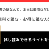 可愛い義理の妹なんて、本当は面倒なだけなんだがを無料で漫画を全巻読む違法性を紹介！お得な電子書籍サイトはある？