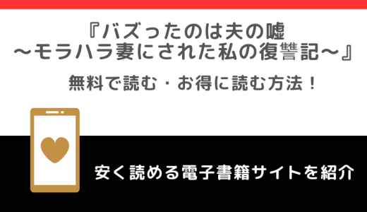 バズったのは夫の嘘 ～モラハラ妻にされた私の復讐記～をrawや無料で漫画を読む危険性！お得なサイトも調査